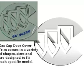 Quality Automotive Accessories 1-Piece Stainless Steel Gas Door Cover Trim Buick Rainier 4-Door SUV 2004-2007