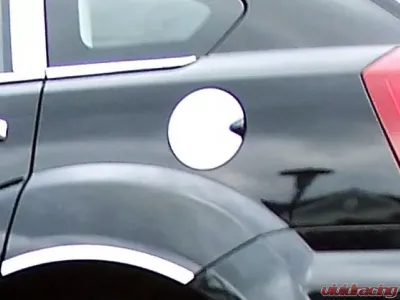 Quality Automotive Accessories 1-Piece Stainless Steel Gas Door Cover Trim Dodge Caliber 4-Door Hatchback 2007-2012 - GC47950