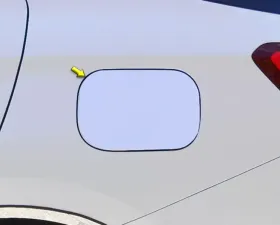 Quality Automotive Accessories 1-Piece Stainless Steel Gas Door Cover Trim Chevrolet Equinox 4-Door SUV 2018-2022