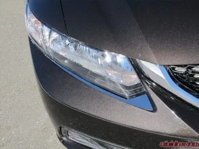 Quality Automotive Accessories 2-Piece Stainless Steel Head Light Accent Trim Honda Civic 4-Door Sedan 2012-2015 - HL12214