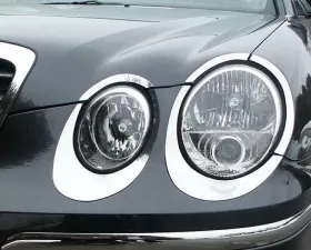 Quality Automotive Accessories 10-Piece Stainless Steel Head Light Accent Trim Kia Amanti 4-Door Sedan 2004-2006