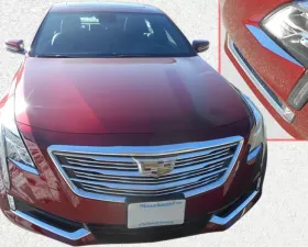 Quality Automotive Accessories 2-Piece Stainless Steel Head Light Accent Trim Cadillac CT6 4-Door Sedan 2016-2018