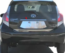 Quality Automotive Accessories 1-Piece Stainless Steel License Bar Above plate accent Trim Toyota Prius C 4-Door Hatchback 2012-2019