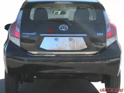Quality Automotive Accessories 1-Piece Stainless Steel License Bar Above plate accent Trim Toyota Prius C 4-Door Hatchback 2012-2019 - LB12705