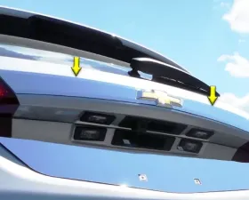 Quality Automotive Accessories 2-Piece Stainless Steel License Bar Above plate accent Trim Chevrolet Equinox 4-Door SUV 2018-2022