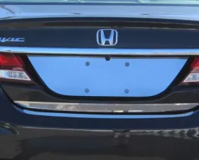Quality Automotive Accessories 1-Piece Stainless Steel License Plate Bezel Honda Civic 4-Door Sedan 2012-2015