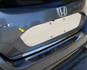 Quality Automotive Accessories 1-Piece Stainless Steel License Plate Bezel Honda Civic 4-Door Hatchback 2016-2021