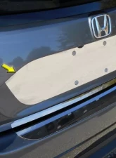 Quality Automotive Accessories 1-Piece Stainless Steel License Plate Bezel Honda Civic 4-Door Hatchback 2016-2021                                     - LP16214 - Image 5