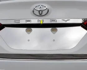 Quality Automotive Accessories 1-Piece Stainless Steel License Plate Bezel Toyota Camry 4-Door Sedan 2018-2022