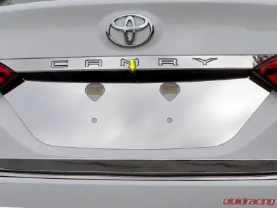 Quality Automotive Accessories 1-Piece Stainless Steel License Plate Bezel Toyota Camry 4-Door Sedan 2018-2022 - LP18130