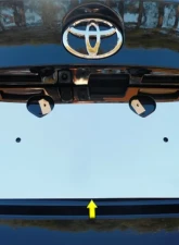 Quality Automotive Accessories 1-Piece Stainless Steel License Plate Bezel Toyota C-HR 4-Door Crossover SUV 2018-2022                                     - LP18140 - Image 5