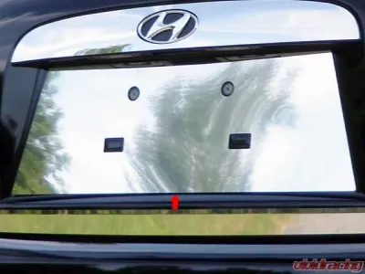 Quality Automotive Accessories 1-Piece Stainless Steel License Plate Bezel Hyundai Accent 4-Door Sedan 2006-2011 - LP27365
