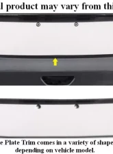 Quality Automotive Accessories 1-Piece Stainless Steel License Plate Bezel Chevrolet Impala 4-Door Sedan 2000-2005                                     - LP40135 - Image 4