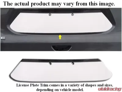 Quality Automotive Accessories 1-Piece Stainless Steel License Plate Bezel Chevrolet Impala 4-Door Sedan 2000-2005 - LP40135