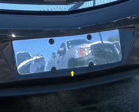 Quality Automotive Accessories 1-Piece Stainless Steel License Plate Bezel Buick Regal 4-Door Sedan 2011-2014