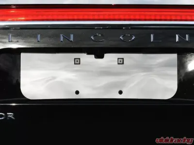 Quality Automotive Accessories 1-Piece Stainless Steel License Plate Bezel Lincoln Navigator 4-Door SUV 2015-2017 - LP55655