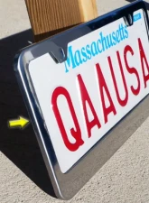 Quality Automotive Accessories 1-Piece Stainless Steel License Plate Frame Universal License Plate Frame Fits ALL U.S. License Plates                                     - LPF9701 - Image 3