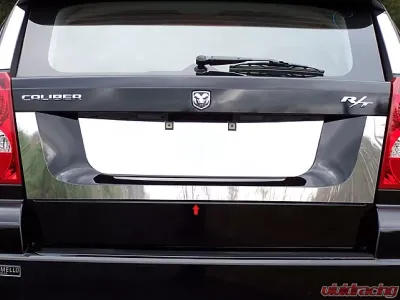 Quality Automotive Accessories 1-Piece Stainless Steel License Plate Surround Trim Dodge Caliber 4-Door Hatchback 2007-2012 - LPS47950