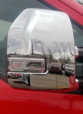 Quality Automotive Accessories 2-Piece Chrome Plated ABS plastic Mirror Cover Set Ford F-250 & F-350 Super Duty 2-Door 4-Door 2017-2022                                     - MC57322 - Image 7