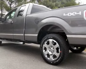 Quality Automotive Accessories 10-Piece Stainless Steel Body Molding Insert Trim Kit Ford F-150 2-Door Regular Cab 6.5' Bed w/Flares 2009-2014