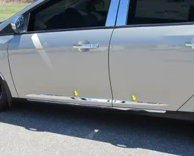 Quality Automotive Accessories 4-Piece Stainless Steel Body Molding Insert Trim Kit Ford Focus 4-Door Sedan 2015-2018