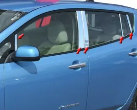 Quality Automotive Accessories 10-Piece Stainless Steel Pillar Post Trim Nissan Leaf 4-Door Hatchback 2011-2017