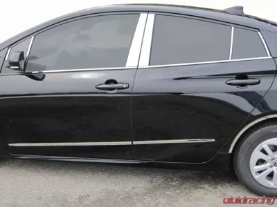 Quality Automotive Accessories 12-Piece Stainless Steel Pillar Post Trim Toyota Prius 4-Door Hatchback 2016-2022 - PP16139