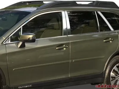 Quality Automotive Accessories 14-Piece Stainless Steel Pillar Post Trim Subaru Outback 4-Door Crossover SUV 2015-2019 - PP16483