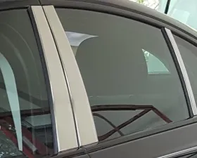 Quality Automotive Accessories 6-Piece Stainless Steel Pillar Post Trim Jaguar XE 4-Door Sedan 2017-2020