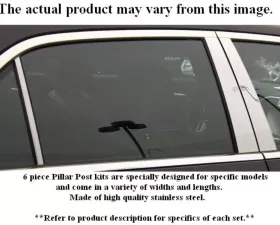Quality Automotive Accessories 8-Piece Stainless Steel Pillar Post Trim Lexus GS300 4-Door Sedan 1999-2005