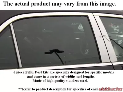 Quality Automotive Accessories 8-Piece Stainless Steel Pillar Post Trim Lexus GS300 4-Door Sedan 1999-2005 - PP20108