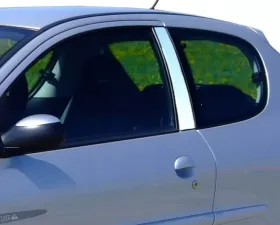 Quality Automotive Accessories 2-Piece Stainless Steel Pillar Post Trim Peugeot 206 3-Door Hatchback 2003-2009