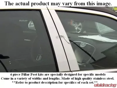 Quality Automotive Accessories 2-Piece Stainless Steel Pillar Post Trim Buick LeSabre 4-Door Sedan 1990-1991 - PP30565