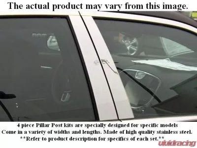 Quality Automotive Accessories 4-Piece Stainless Steel Pillar Post Trim Buick LeSabre 4-Door Sedan 1992-1999 - PP32565