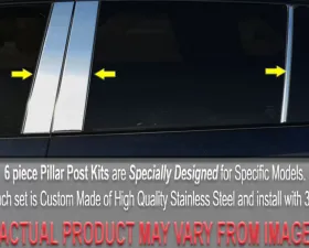 Quality Automotive Accessories 10-Piece Stainless Steel Pillar Post Trim Buick Roadmaster 4-Door Wagon 1992-1997