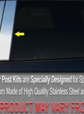 Quality Automotive Accessories 10-Piece Stainless Steel Pillar Post Trim Buick Roadmaster 4-Door Wagon 1992-1997                                     - PP32591 - Image 3
