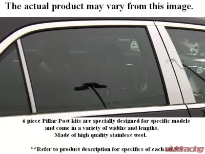 Quality Automotive Accessories 10-Piece Stainless Steel Rocker Panel Trim Upper Kit Cadillac DeVille 4-Door Sedan 1997-1999 - TH37245