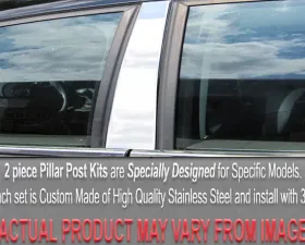 Quality Automotive Accessories 2-Piece Stainless Steel Pillar Post Trim Cadillac Catera 4-Door Sedan 1997-1999