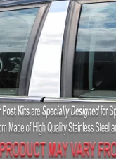 Quality Automotive Accessories 2-Piece Stainless Steel Pillar Post Trim Cadillac Catera 4-Door Sedan 1997-1999                                     - PP37250 - Image 3