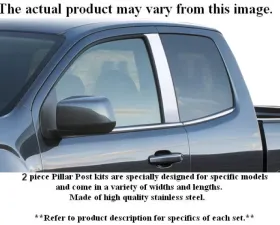 Quality Automotive Accessories 2-Piece Stainless Steel Pillar Post Trim Ford F-250 & F-350 Super Duty 2-Door Regular Cab 1999-2016