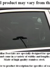 Quality Automotive Accessories 6-Piece Stainless Steel Pillar Post Trim Dodge Stratus 4-Door Sedan 2001-2006                                     - PP42906 - Image 3