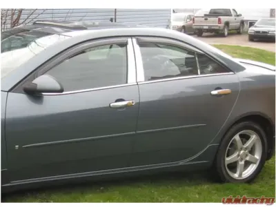 Quality Automotive Accessories 4-Piece Stainless Steel Pillar Post Trim Pontiac G6 4-Door Sedan 2005-2009 - PP45270