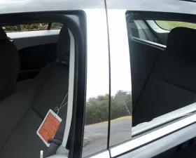 Quality Automotive Accessories 4-Piece Stainless Steel Pillar Post Trim Dodge Caliber 4-Door Hatchback 2007-2012