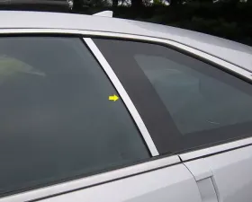 Quality Automotive Accessories 2-Piece Stainless Steel Pillar Post Trim Cadillac CTS Coupe 2-Door Coupe 2011-2014