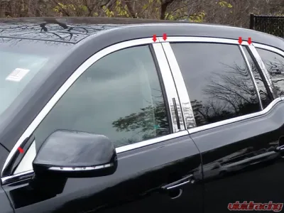 Quality Automotive Accessories 10-Piece Stainless Steel Pillar Post Trim Lincoln MKT 4-Door Crossover SUV 2010-2020 - PP50673