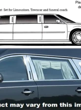 Quality Automotive Accessories 10-Piece Stainless Steel Pillar Post Trim Lincoln MKT Eagle Icon Hearse 2010-2020                                     - PP50676 - Image 5