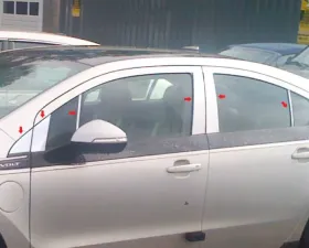 Quality Automotive Accessories 12-Piece Stainless Steel Pillar Post Trim Chevrolet Volt 4-Door Hatchback 2011-2015