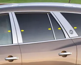 Quality Automotive Accessories 10-Piece Stainless Steel Pillar Post Trim Buick Enclave 4-Door SUV 2013-2017