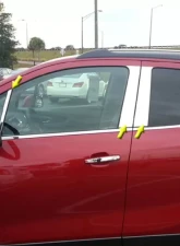 Quality Automotive Accessories 12-Piece Stainless Steel Pillar Post Trim Buick Encore 4-Door SUV 2013-2022                                     - PP53564 - Image 4