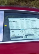 Quality Automotive Accessories 6-Piece Stainless Steel Pillar Post Trim Cadillac CTS 4-Door Sedan 2014-2019                                     - PP54445 - Image 4